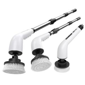 Cordless Electric Spin Scrubber with Adjustable Handle