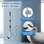 Cordless Electric Spin Scrubber with Adjustable Handle
