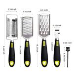 5-Piece Stainless Steel Handheld Grater Set