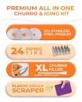 KneadEat Churro Maker Kit with 24 Tips