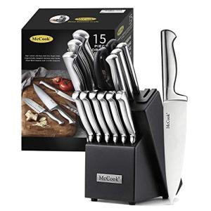 McCook® German Stainless Steel Knife Block Set