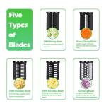 Electric Cheese Grater and Multi-Blade Slicer