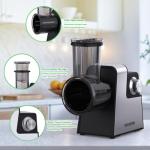Electric Cheese Grater and Multi-Blade Slicer