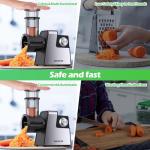 Electric Cheese Grater and Multi-Blade Slicer