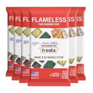 Flameless Food Warming Pads - 6 Pack Set
