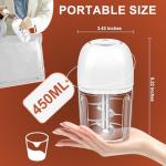 450ML Electric Garlic Chopper and Food Processor