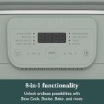 4 Quart Programmable 8-in-1 Slow Cooker