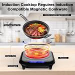 GIHETKUT 1800W Single Induction Cooktop with Touch Control