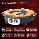 2-in-1 Electric Hot Pot and Grill Combo