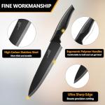 E-far 15-Piece High Carbon Kitchen Knife Set