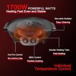 2-in-1 Electric Hot Pot and Grill Combo