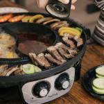 2-in-1 Electric Hot Pot and Grill Combo