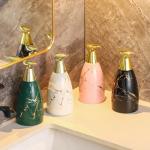 Green Ceramic Soap Dispenser - Vintage Style