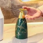 Green Ceramic Soap Dispenser - Vintage Style