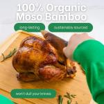 Extra Large Reversible Bamboo Cutting Board 18 Inch