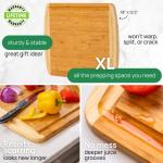 Extra Large Reversible Bamboo Cutting Board 18 Inch