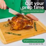 Extra Large Reversible Bamboo Cutting Board 18 Inch