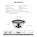 Portable Charcoal BBQ Grill for Indoor and Outdoor