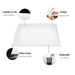 30 Collapsible Disposable Cutting Boards, 17x12 In White