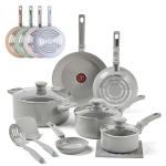 T-Fal 12-Piece Ceramic Nonstick Cookware Set