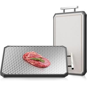 Stainless Steel Double-Sided Cutting Board 16"x11