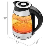 Chefman 1.8L Glass Electric Kettle with Infuser