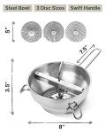 Stainless Steel Ergonomic Food Mill with 3 Discs