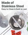 Stainless Steel Ergonomic Food Mill with 3 Discs