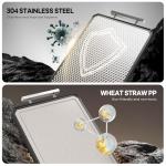 Stainless Steel Double-Sided Cutting Board 16"x11