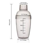 FEOOWV 10 oz Plastic Cocktail Shaker Mixer