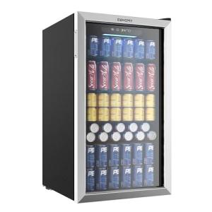 EUHOMY 130 Can Mini Beverage Refrigerator Cooler