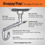 Snappy Trap Single Bowl Kitchen Sink Drain Kit