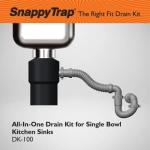 Snappy Trap Single Bowl Kitchen Sink Drain Kit
