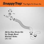 Snappy Trap Single Bowl Kitchen Sink Drain Kit