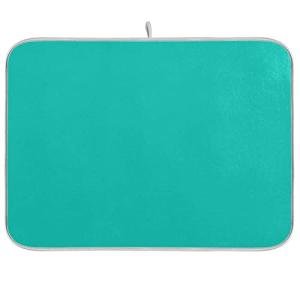 Absorbent Microfiber Dish Drying Mat - Teal Blue