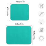 Absorbent Microfiber Dish Drying Mat - Teal Blue