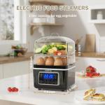 2-Tier Electric Food Steamer with Digital Control