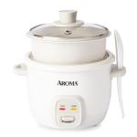 Aroma Rice Cooker with Steaming Basket, 4 Cups