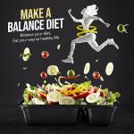 Glotoch 50 Pack 32 oz Meal Prep Containers