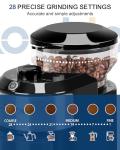 Lonkion Electric Burr Coffee Grinder with 28 Settings