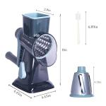 Handheld Rotary Cheese Grater with Suction Base