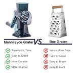 Handheld Rotary Cheese Grater with Suction Base