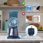 Handheld Rotary Cheese Grater with Suction Base