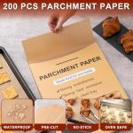 Unbleached Parchment Paper, 200 Sheets, 30.5x40.6 cm