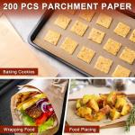 Unbleached Parchment Paper, 200 Sheets, 30.5x40.6 cm