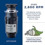 GE 1/2 HP Continuous Feed Garbage Disposer