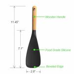 VOVOLY Silicone Cooking Spoon Set for Nonstick Cookware