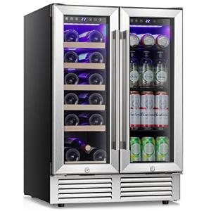 24-Inch Dual Zone Wine Cooler with Glass Door