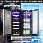 24-Inch Dual Zone Wine Cooler with Glass Door