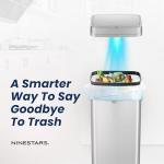 NINESTARS 13 Gallon Smart Odor-Reducing Trash Can